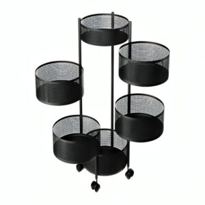 6-Layer Round Kitchen Rack