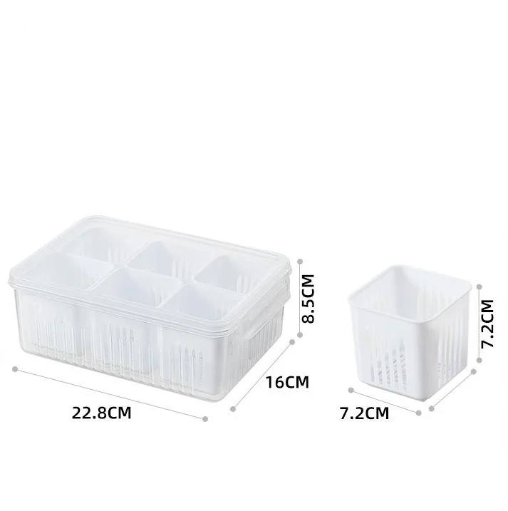 6-Grid Refrigerator Organizer Storage Box - KD095 - Image 2