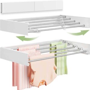 Wall Mounted Foldable Laundry Drying Rack
